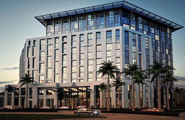 Palm Beach Convention Center - Tube Sunshades - DAMS Portfolio